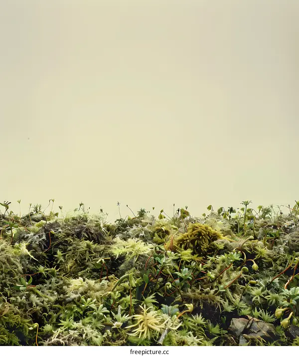 Close Up View of Moss in Nature