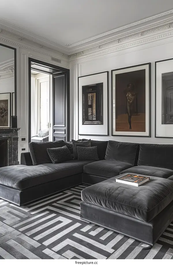 Modern living room interior design