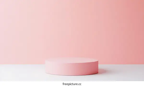 Pink Cylindrical Display Platform
