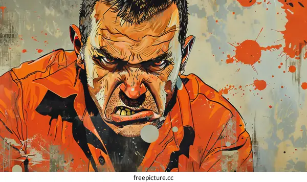 Trevor Philips portrait Grand Theft Auto V artwork