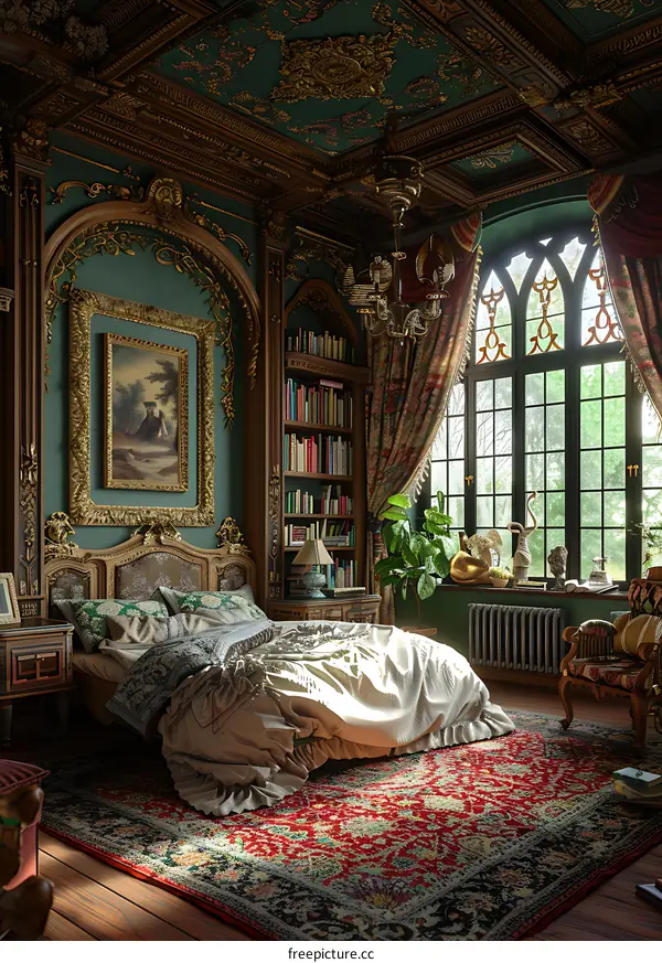 A Gothic bedroom