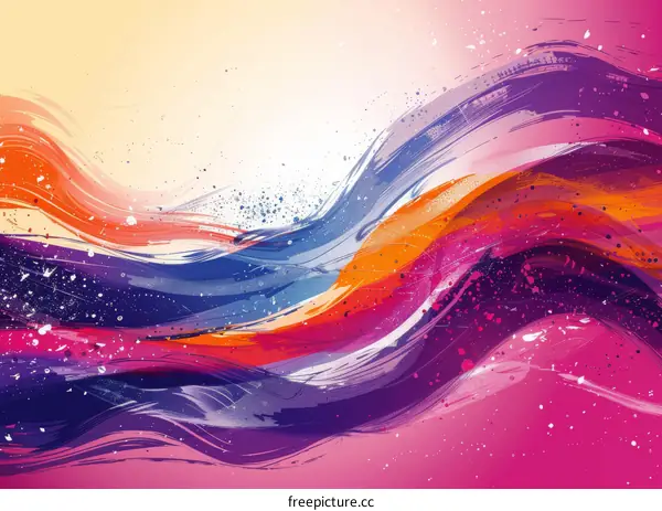 Colorful abstract painting