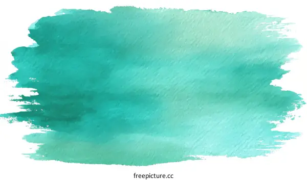 Abstract Watercolor Teal Color Splash Background