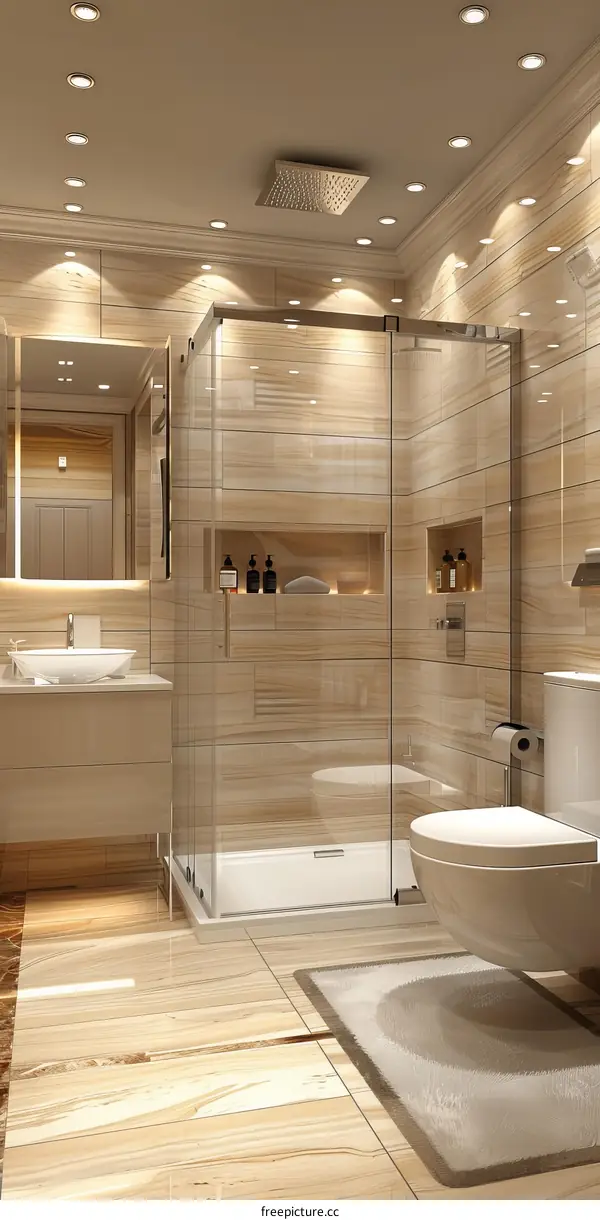 Modern Elegant Luxury Bathroom Interior Design