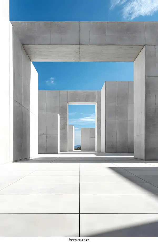 Modern Minimalist Architecture Abstract Concrete Design