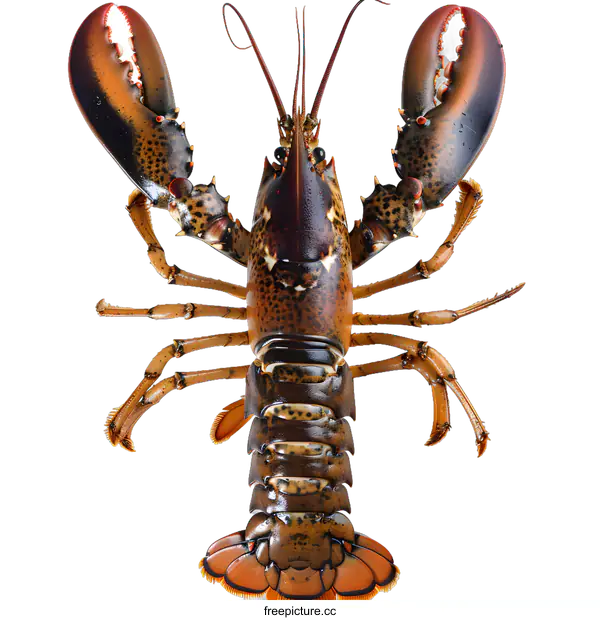 [Transparent Background PNG]Freshly Caught Lobster On White Background