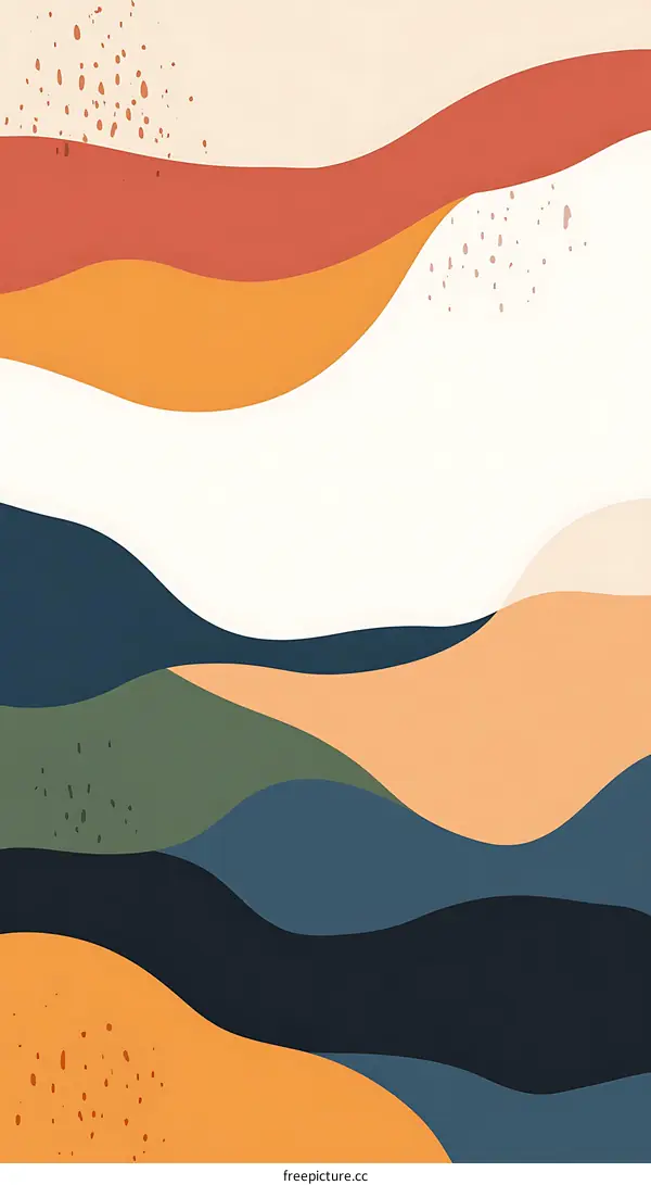 Abstract Wavy Lines Background Illustration