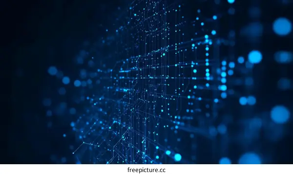 Abstract Digital Circuit Illustration