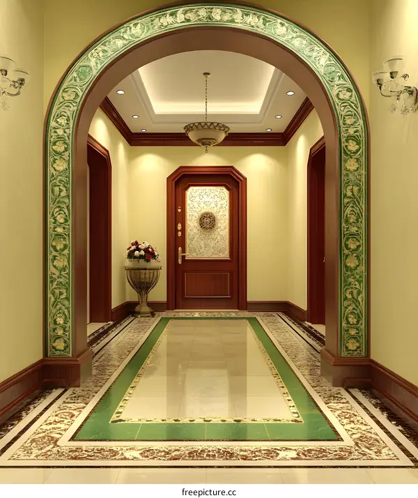 Elegant Archway Interior Design with Ornate Details