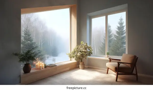Cozy Winter Day by the Window