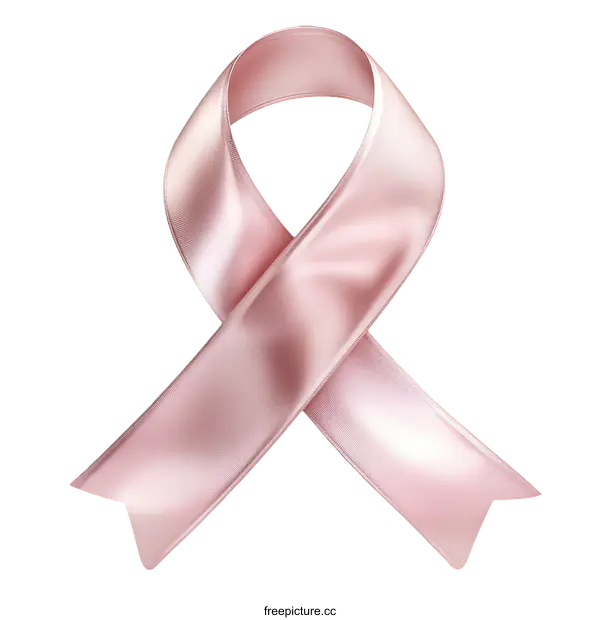 [Transparent Background PNG]Pink Awareness Ribbon Illustrative Design