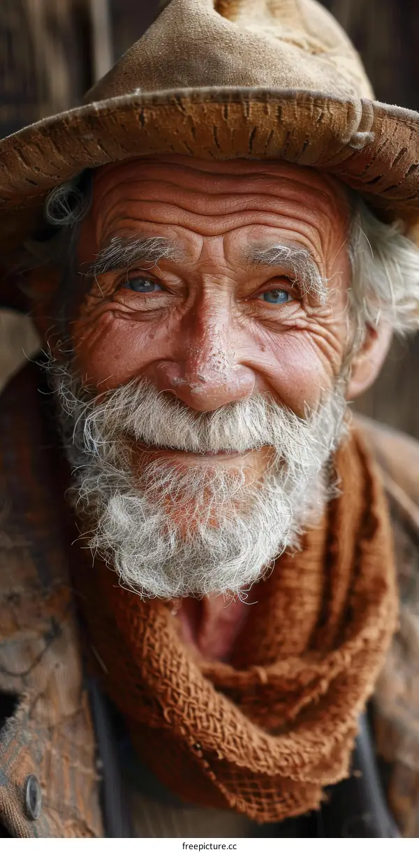Portrait of a Senior Man with a Warm Smile