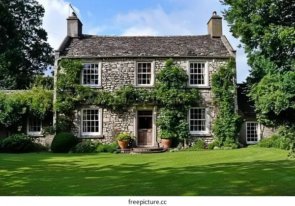 A beautiful stone cottage in the countryside