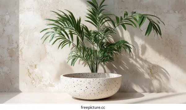 Modern Minimalist Plant Decor with Stylish Bowl