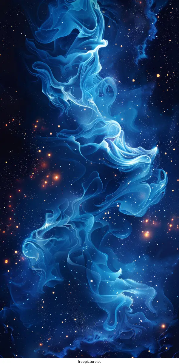 Abstract Cosmic Nebulae in Deep Space