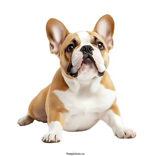 [Transparent Background PNG]French Bulldog Portrait Against transparent background
