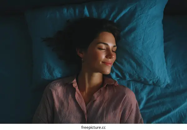 Peaceful Sleep in a Teal Bedroom