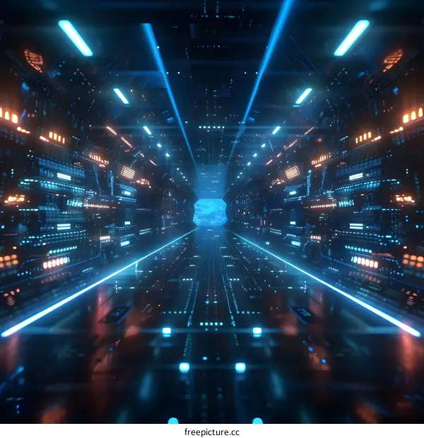 Futuristic SciFi Tunnel Corridor