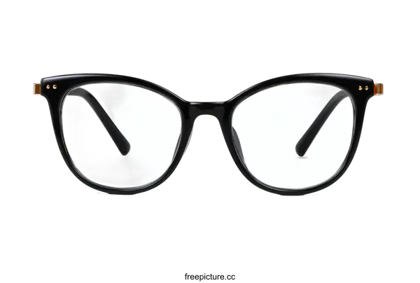 [Transparent Background PNG]Stylish Black Eyeglasses for Women