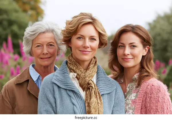 Three Generations of Women Portrait