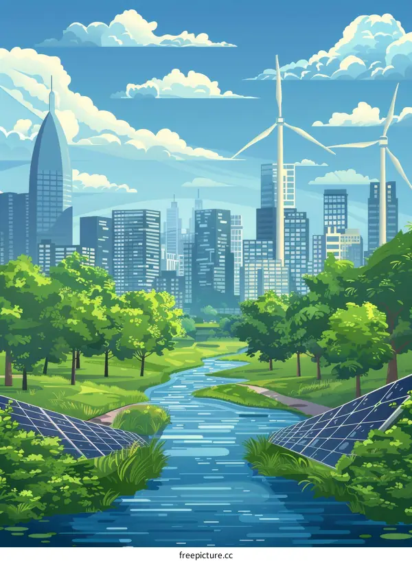 Urban Oasis with Sustainable Energy