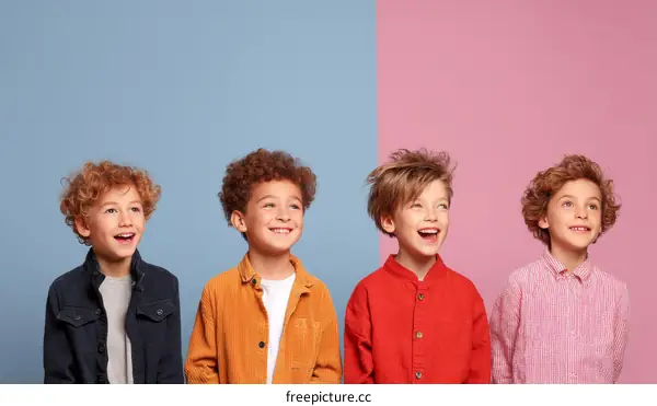 Four Children Posing with a Smile
