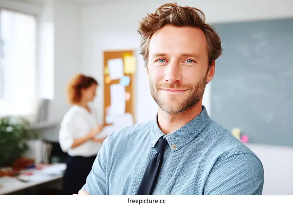 Confident Business Professional Portrait in Office Setting