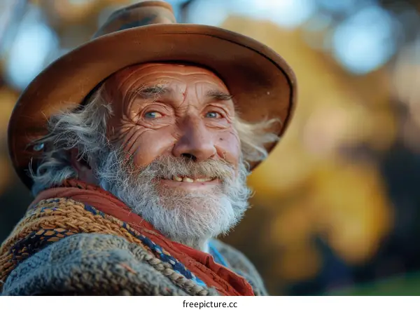 Portrait of a Senior Man with a Warm Smile