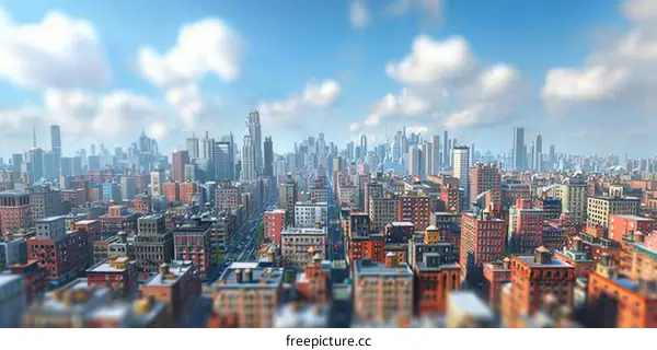 Cityscape Panorama Illustration