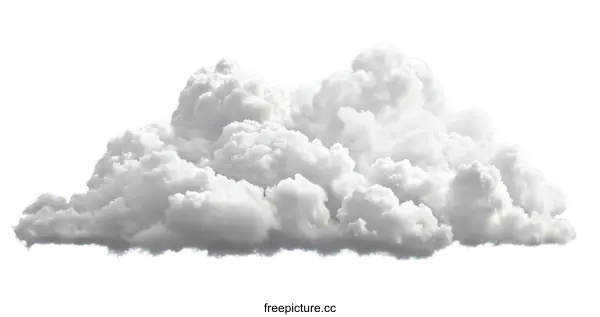 [Transparent Background PNG]Fluffy Cumulus Cloud Formation in the Sky