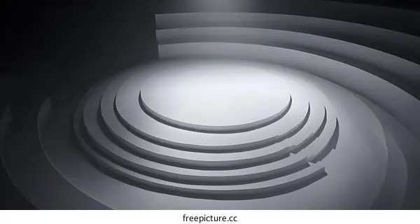 Abstract White Circular Background