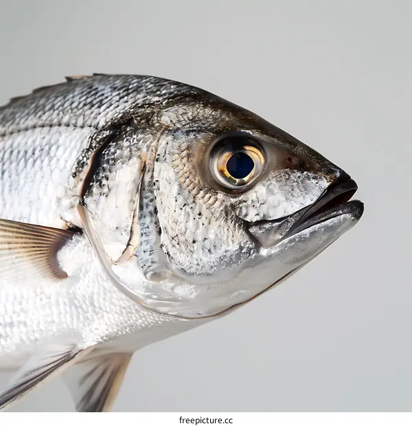 Close Up of a Fish Head