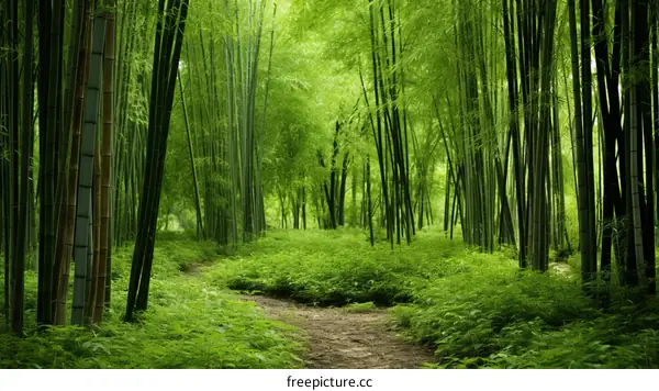 The Green Bamboo Forest