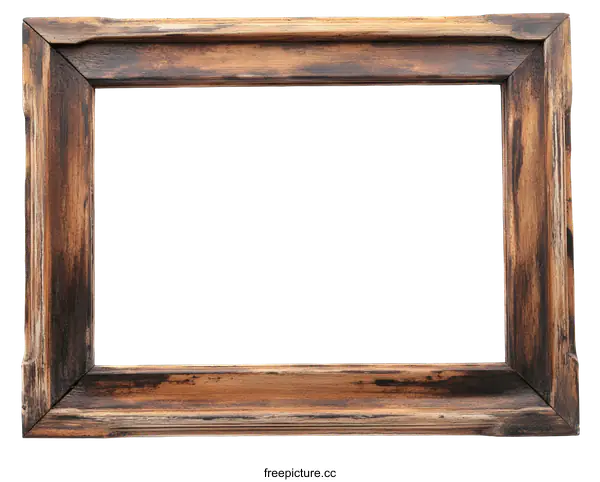 [Transparent Background PNG]Vintage Wooden Picture Frame