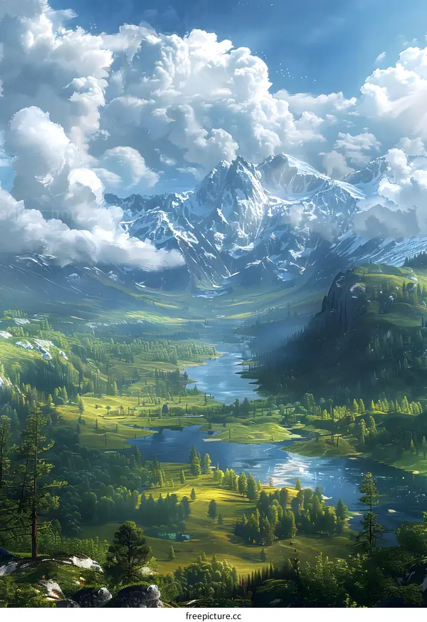 Fairytale valley river