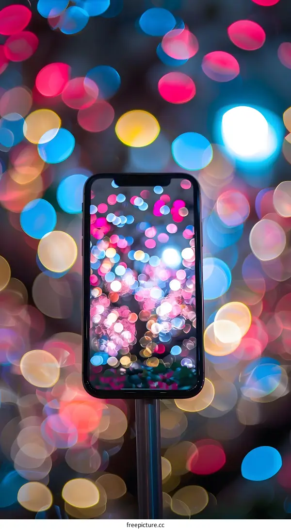 Smartphone Capturing Bokeh Lights