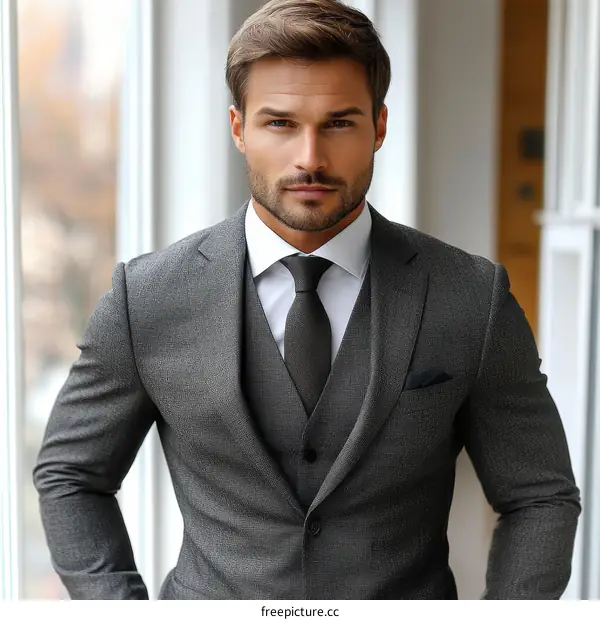 Businessman in Formal Wear Close Up