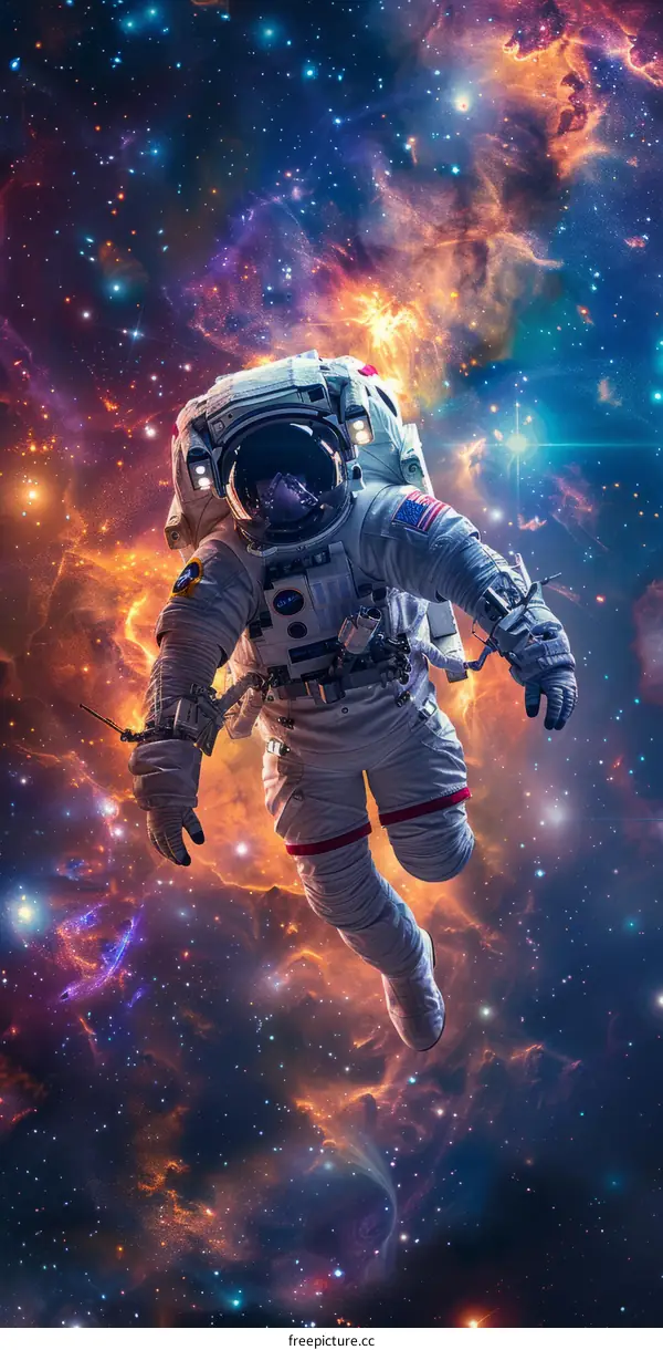 Astronaut Floating in Space