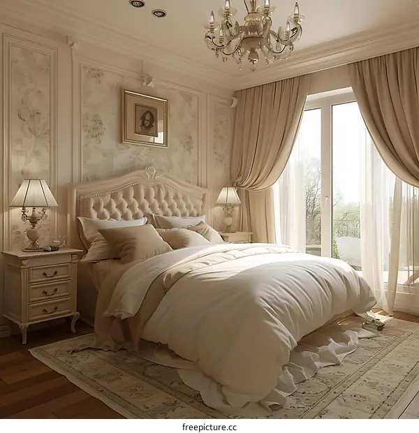 European-style bedroom
