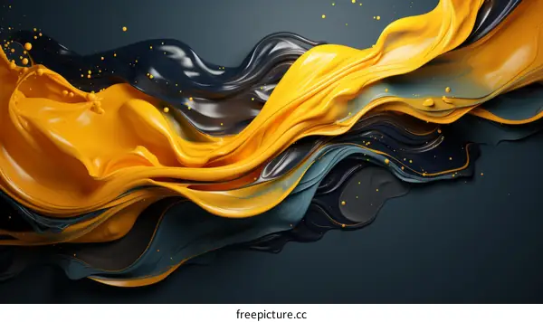 yellow and blue abstract painting