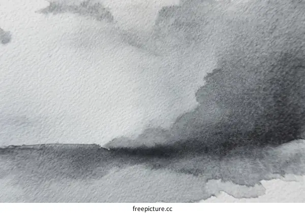 Abstract Watercolor Landscape Grey Tones
