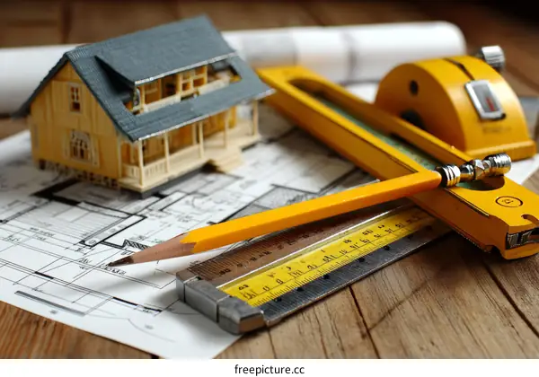 Architectural House Plan and Tools