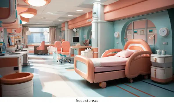 Modern Hospital Room