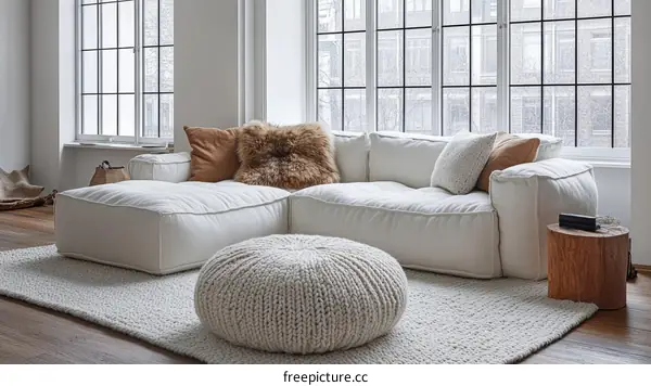 Modern Minimalist Living Room Sofa Set