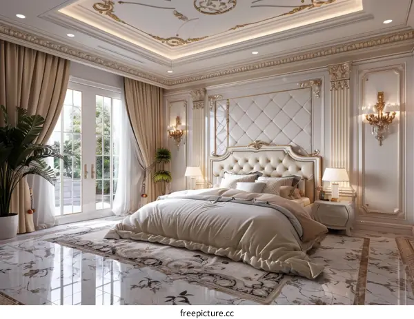 Lavish Bedroom Interior Design with Luxurious Amenities