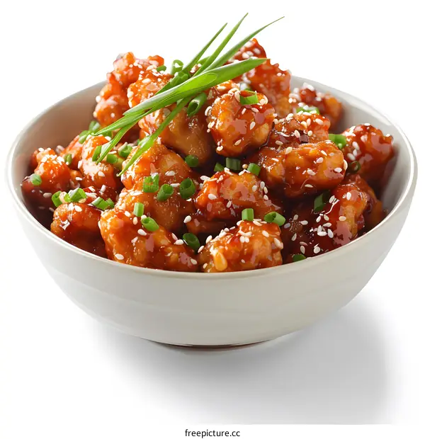 Bowl of Delicious Sesame Chicken