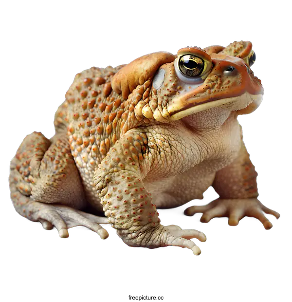 [Transparent Background PNG]Large Toad on White Background