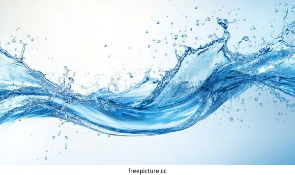 Dynamic Water Splash Illustration