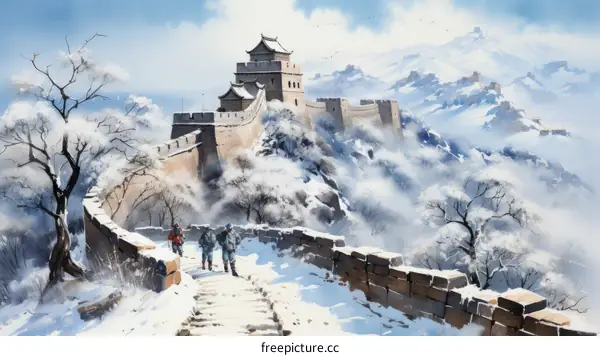 Hike the Great Wall in Winter Wonderland