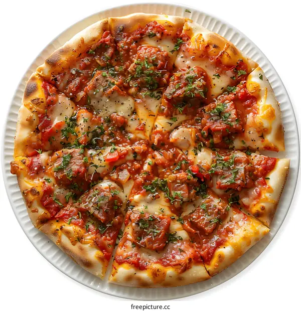 Delicious Pizza with Tomato Sauce and Cheese